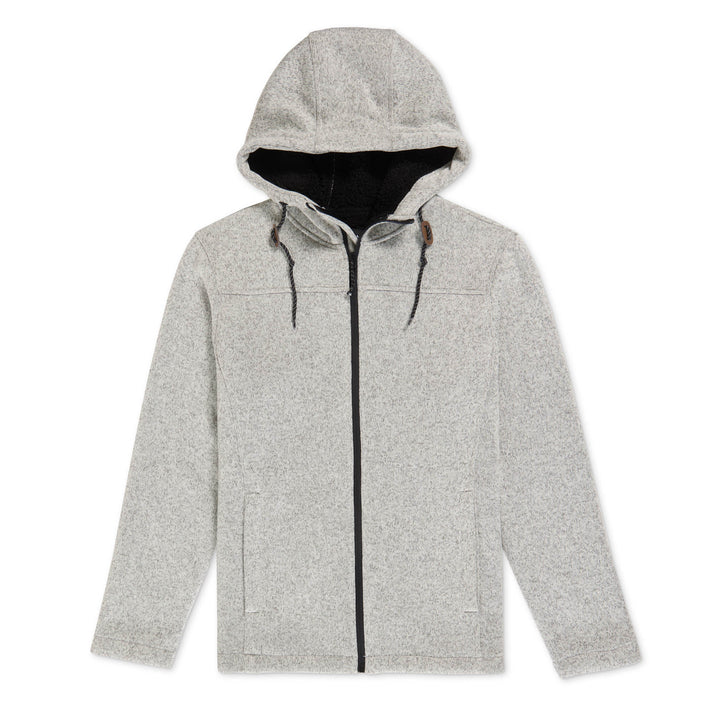 Camp Knit Zip-Up Sherpa Hoodie