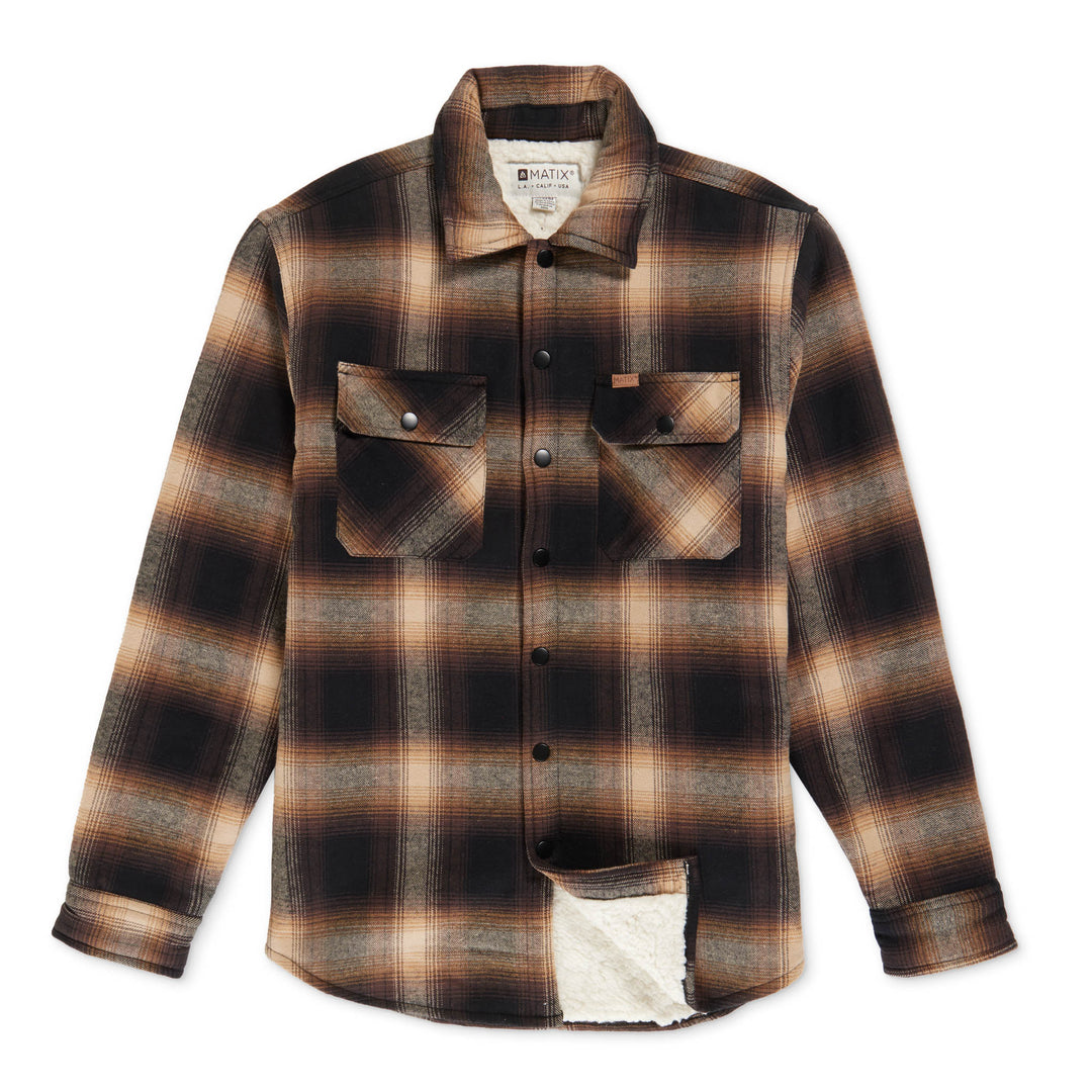 Cliff Flannel Sherpa Shirt Jacket