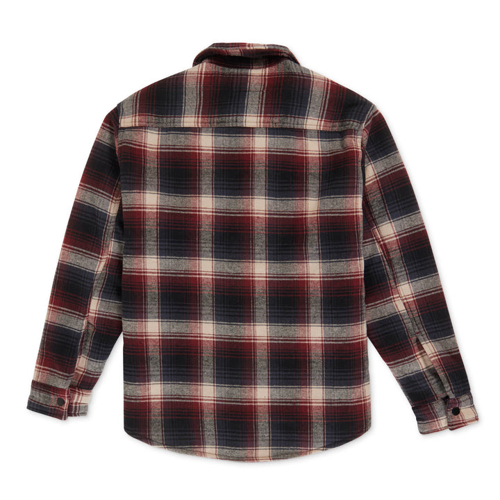 Crest Flannel Sherpa Shirt Jacket